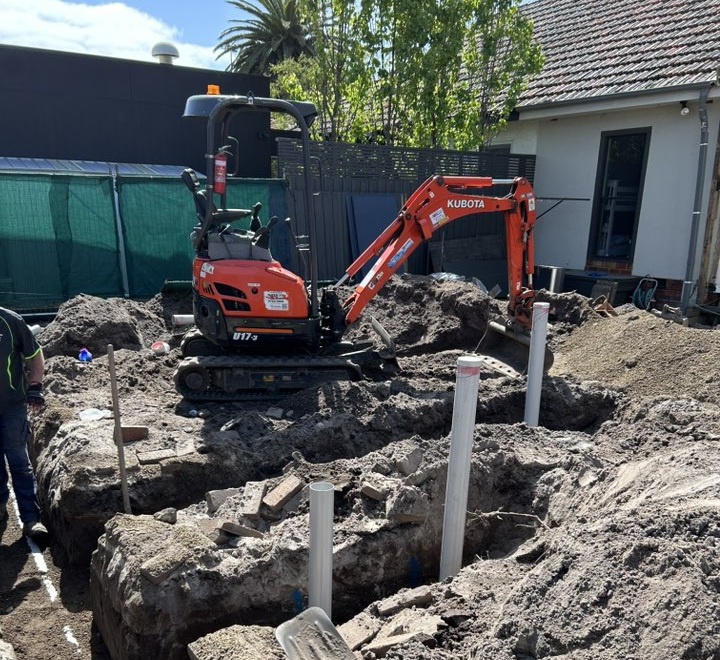 Small Excavation Trench - Westernport Plumbing